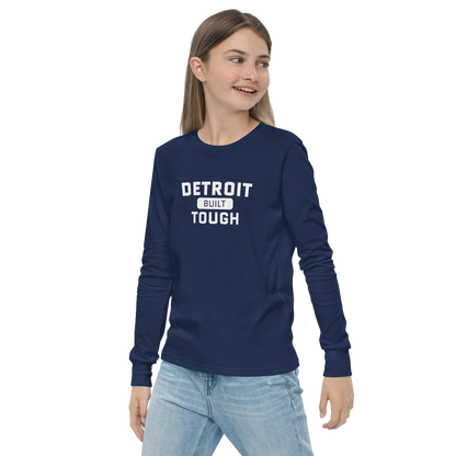 'Built Detroit Tough' T-Shirt | Unisex Youth Long Sleeve