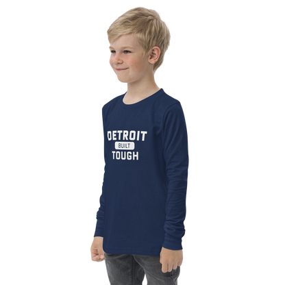 'Built Detroit Tough' T-Shirt | Unisex Youth Long Sleeve