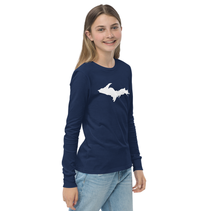 Michigan Upper Peninsula T-Shirt | Youth Long Sleeve