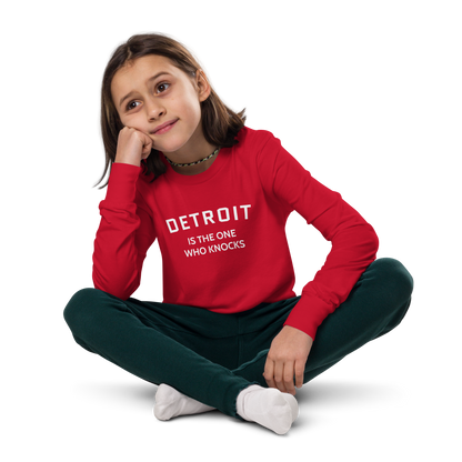 'Detroit is the One Who Knocks' T-Shirt | Unisex Youth Long Sleeve