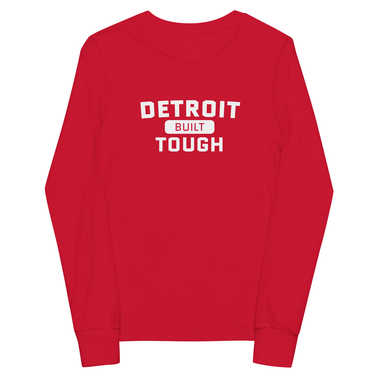 'Built Detroit Tough' T-Shirt | Unisex Youth Long Sleeve