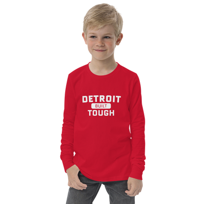 'Built Detroit Tough' T-Shirt | Unisex Youth Long Sleeve