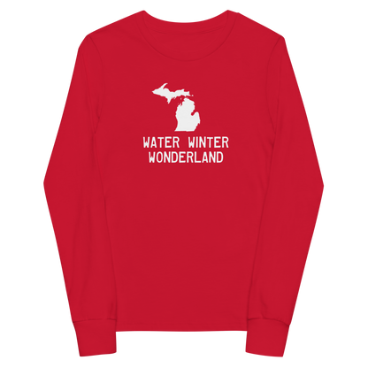 'Water Winter Wonderland' T-Shirt | Unisex Youth Long Sleeve