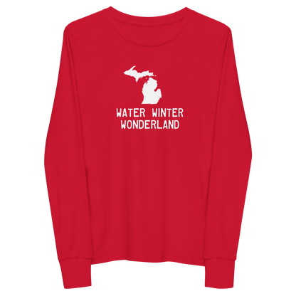 'Water Winter Wonderland' T-Shirt | Unisex Youth Long Sleeve