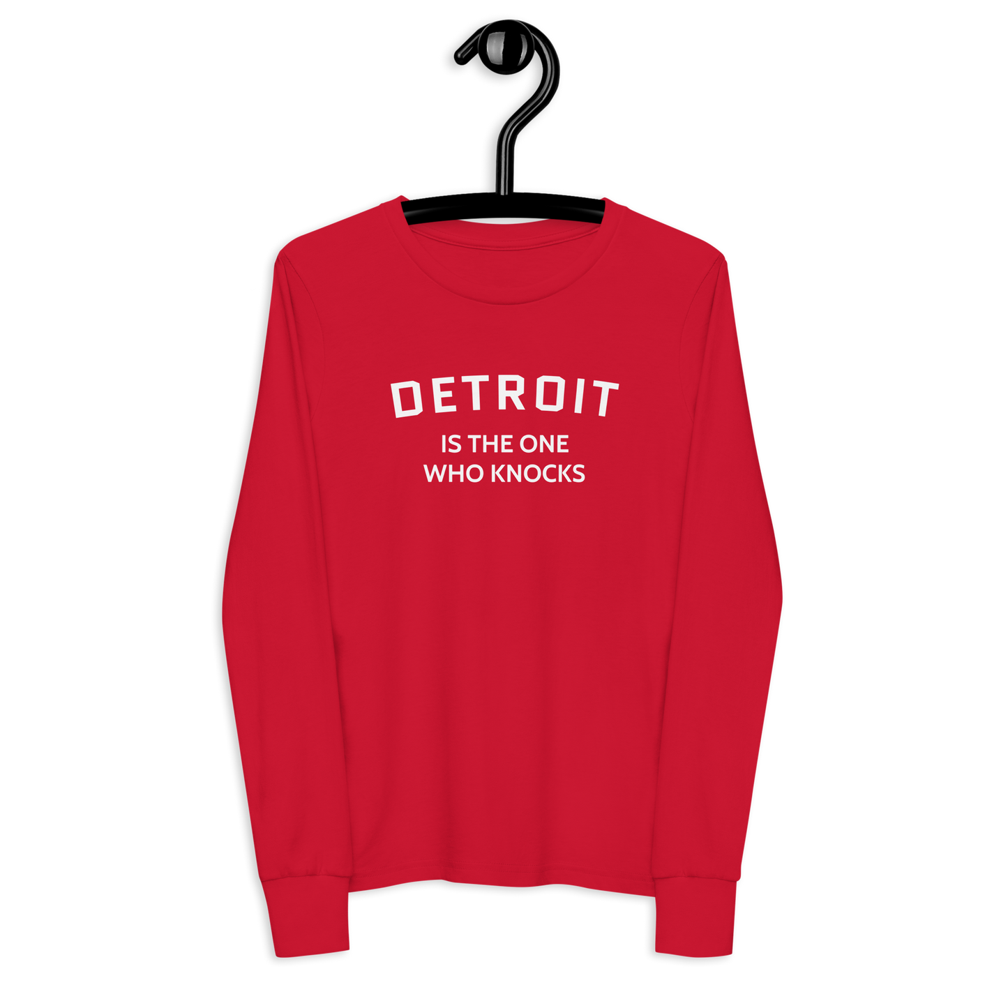 'Detroit is the One Who Knocks' T-Shirt | Unisex Youth Long Sleeve