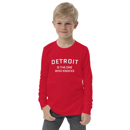 'Detroit is the One Who Knocks' T-Shirt | Unisex Youth Long Sleeve