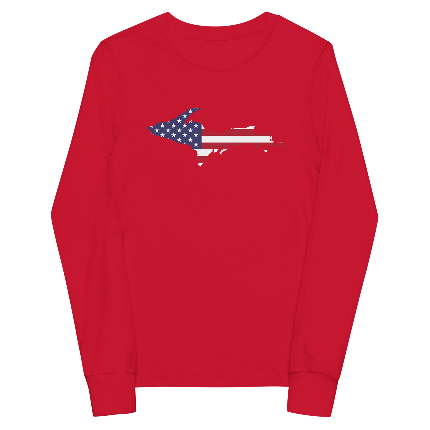 Michigan Upper Peninsula T-Shirt (w/ UP USA Long Sleeve) | Youth Long Sleeve