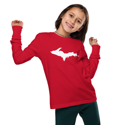 Michigan Upper Peninsula T-Shirt | Youth Long Sleeve