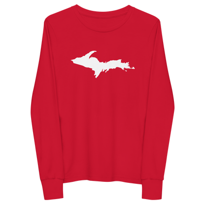 Michigan Upper Peninsula T-Shirt | Youth Long Sleeve