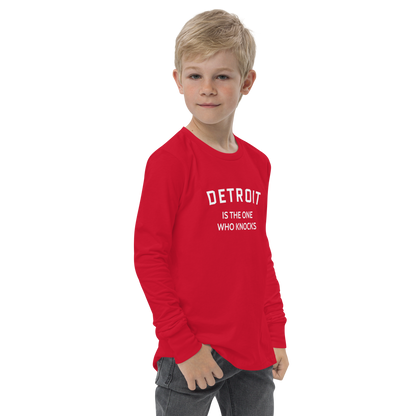 'Detroit is the One Who Knocks' T-Shirt | Unisex Youth Long Sleeve