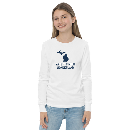 'Water Winter Wonderland' T-Shirt | Unisex Youth Long Sleeve