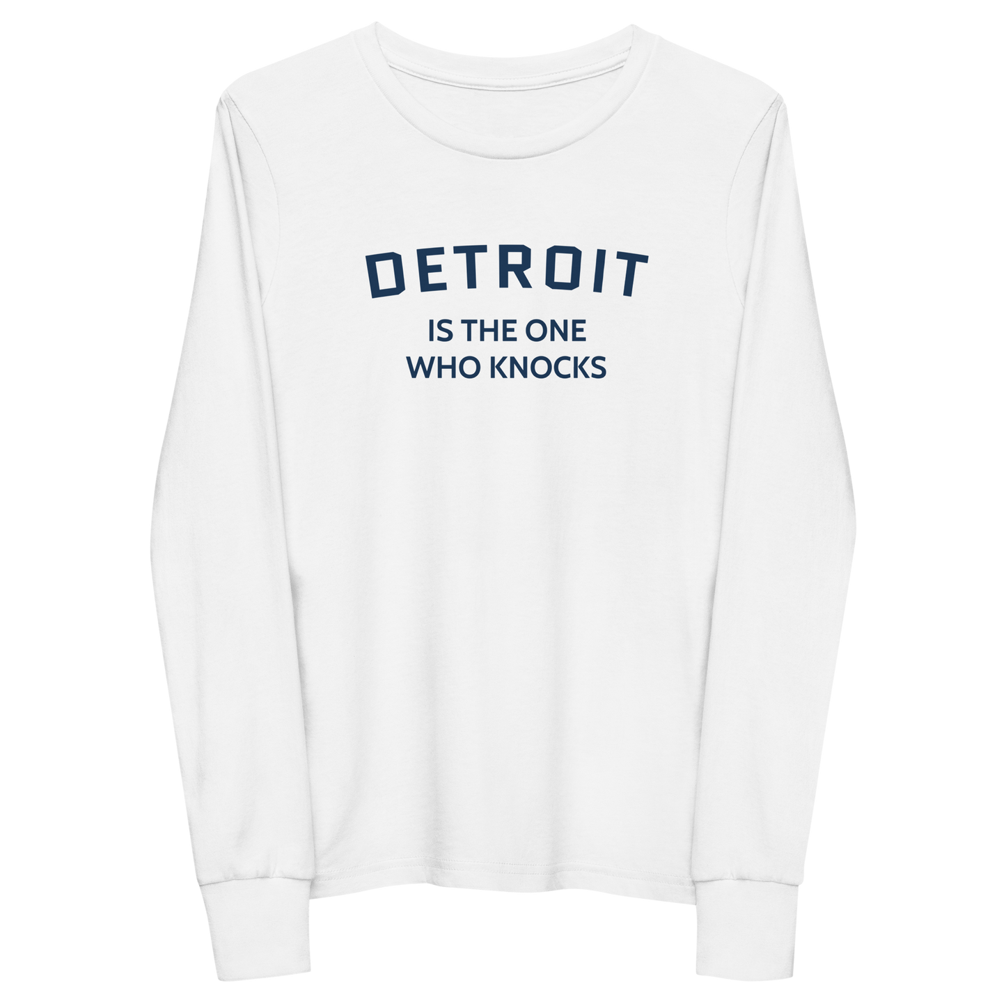 'Detroit is the One Who Knocks' T-Shirt | Unisex Youth Long Sleeve