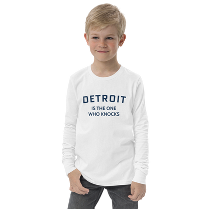 'Detroit is the One Who Knocks' T-Shirt | Unisex Youth Long Sleeve