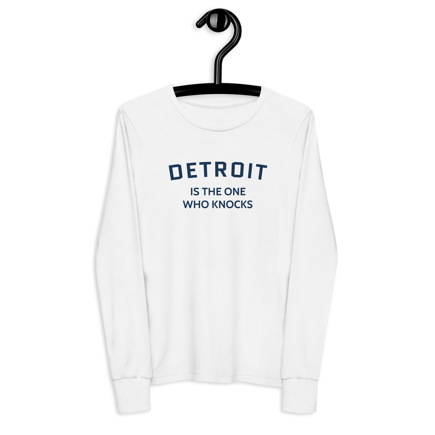 'Detroit is the One Who Knocks' T-Shirt | Unisex Youth Long Sleeve