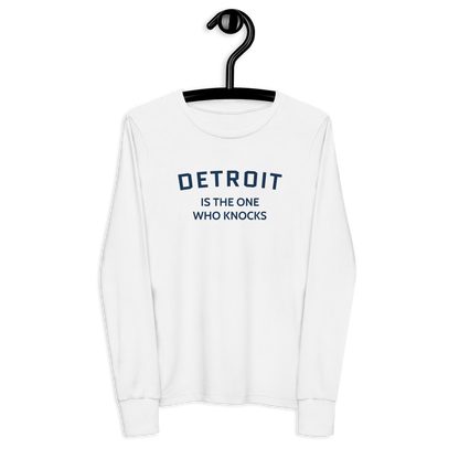 'Detroit is the One Who Knocks' T-Shirt | Unisex Youth Long Sleeve