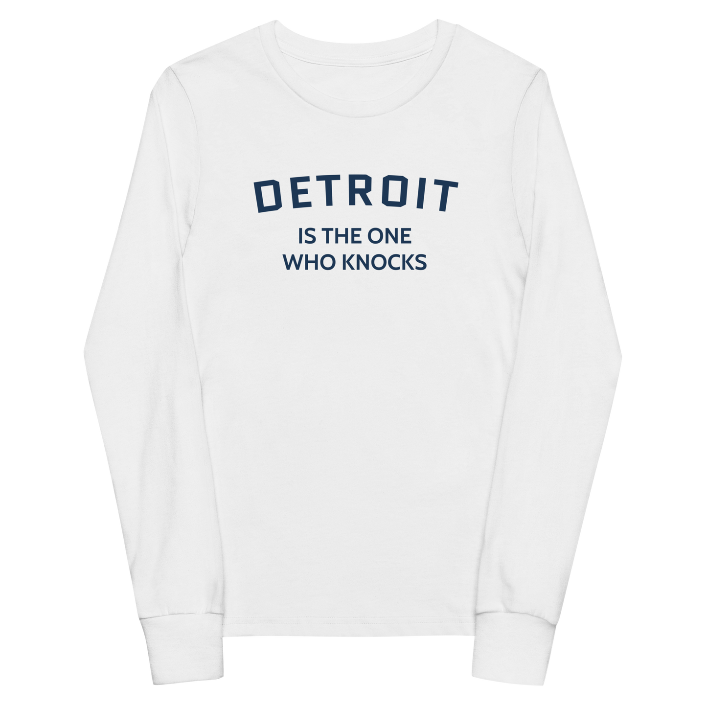 'Detroit is the One Who Knocks' T-Shirt | Unisex Youth Long Sleeve