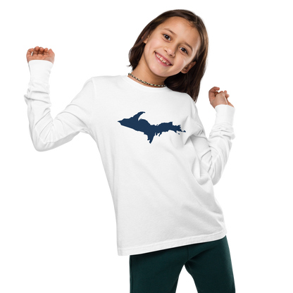 Michigan Upper Peninsula T-Shirt | Youth Long Sleeve