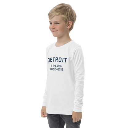 'Detroit is the One Who Knocks' T-Shirt | Unisex Youth Long Sleeve